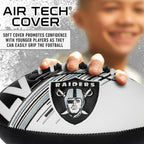 Franklin Sports Nfl Las Vegas Raiders Football - Youth Mini Football - 8.5'' Junior Size Ball - Spacelace Easy Grip Texture- Per