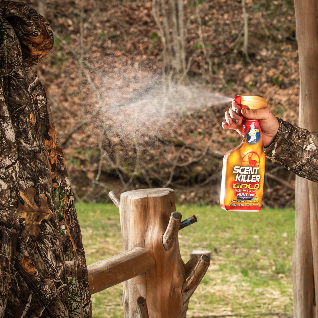 Wildlife Research Center Scent Killer Gold - Hunting Scent Eliminator with Hunt Dry Technology - Odor Prevention & Maximum Perfo