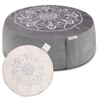 Hihealer Meditation Cushion Floor Pillow - With 2 Sets Of Comfortable Meditation Pillow Large Floor Mat Buckwheat Seat Tibetan Z