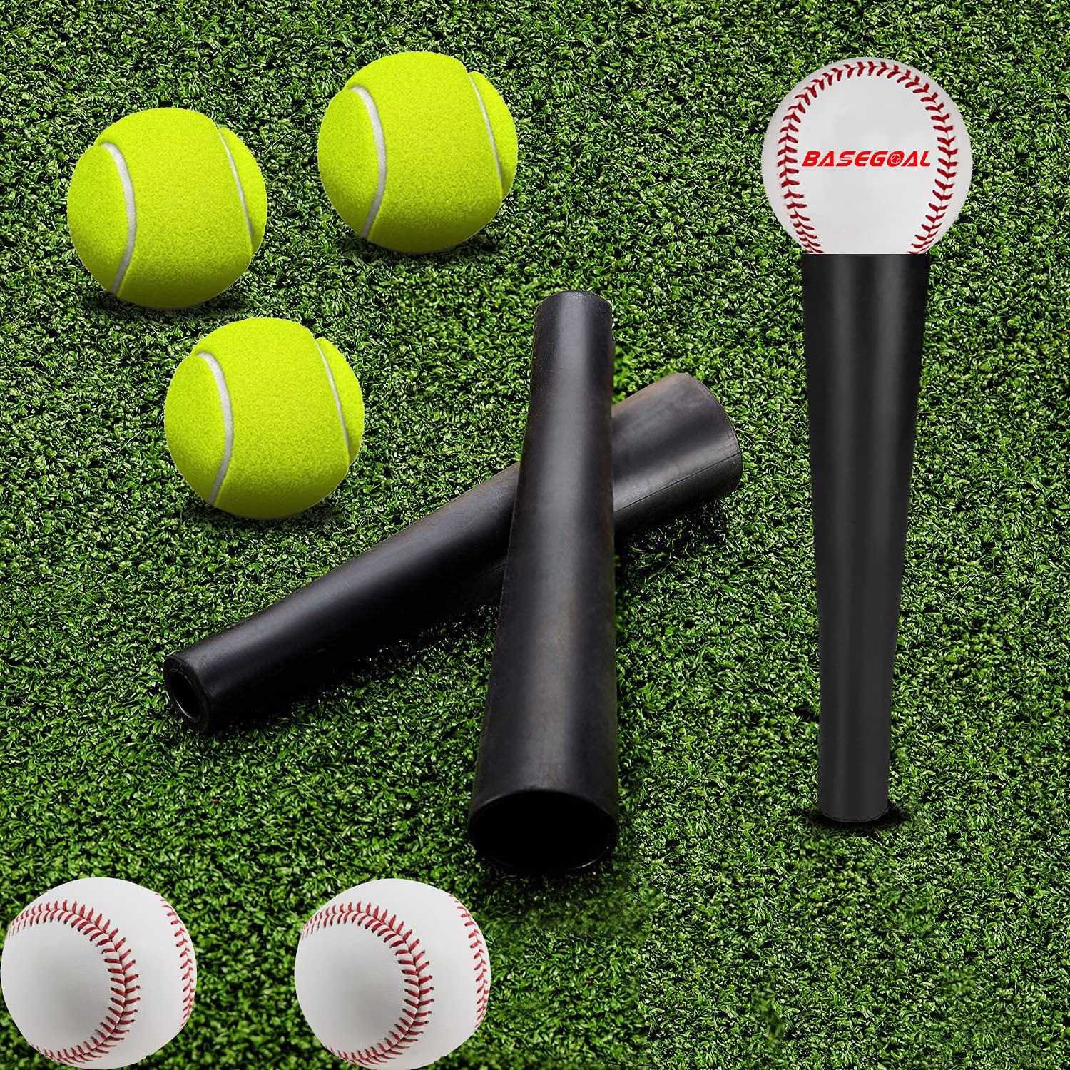 Basegoal Batting Tee Topper Replacement Basic Ball Rest Rubber Cup (2 Pack)