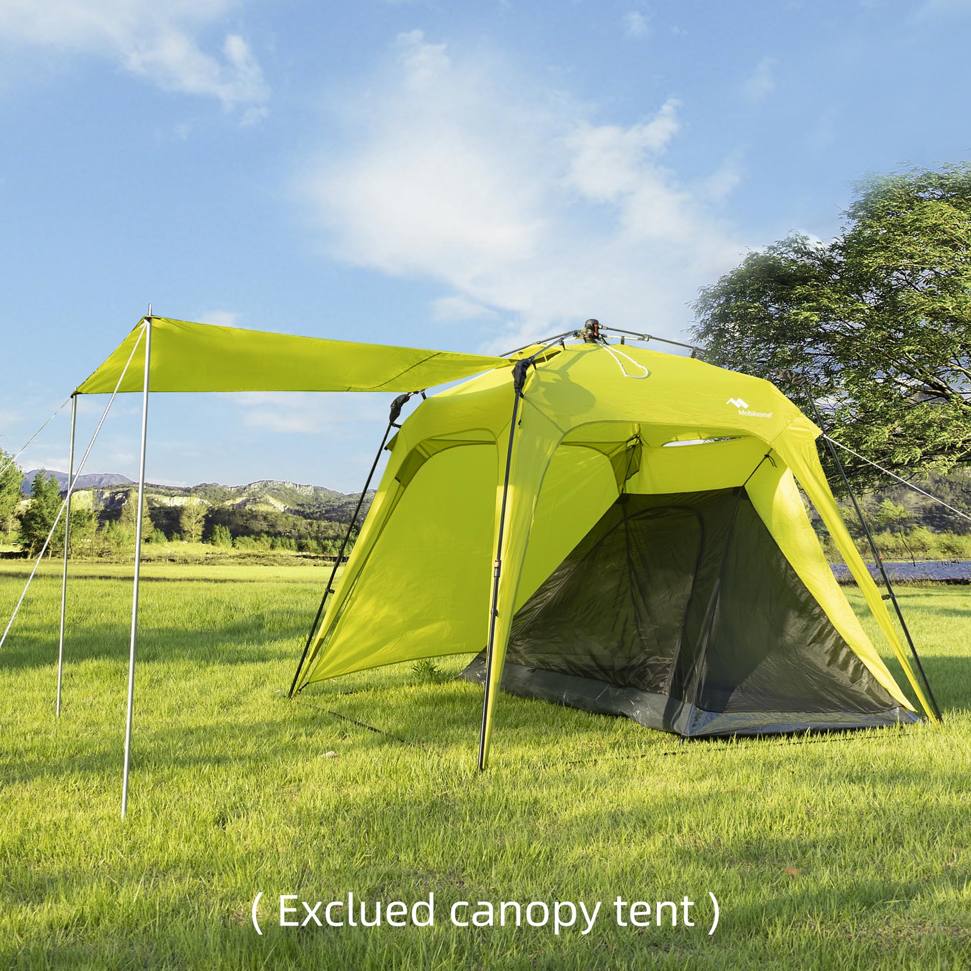 Mobihome Mosquito Net With Protable Bag, Ultralight No-See-Um Breathable Mesh Screen Tent With Waterproof Floor, Compact For Out