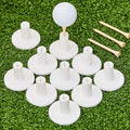 10 Set Golf Rubber Tee Holder Set For Driving Range Golf Practice Mat Indoor Outdoor Size 1.5 Inch (10 Golf Rubber Tee Holders, 