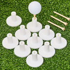 10 Set Golf Rubber Tee Holder Set For Driving Range Golf Practice Mat Indoor Outdoor Size 1.5 Inch (10 Golf Rubber Tee Holders, 