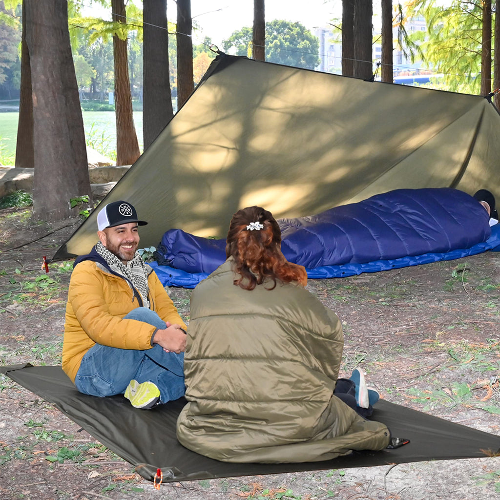 Onewind Tent Footprint, 4000Mm Waterproof Rate Pu Coating, 98 '' *55 '' Ultralight Camping Tarp Tent Floor Ground Sheet With Car