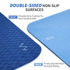 Cambivo Extra Wide Yoga Mat For Women And Men (72''X 32''X 1/4''), Eco-Friendly Sgs Certified, Large Tpe Exercise Fitness Mat Fo