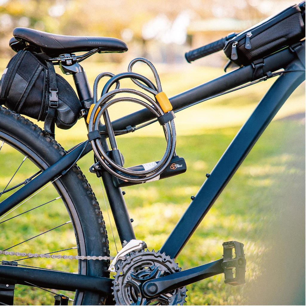 Bike U Lock With Cable - Via Velo Bike Lock Heavy Duty Bicycle U-Lock,14Mm Shackle And 10Mm X1.8M Cable With Mounting Bracket Fo