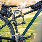 Bike U Lock With Cable - Via Velo Bike Lock Heavy Duty Bicycle U-Lock,14Mm Shackle And 10Mm X1.8M Cable With Mounting Bracket Fo
