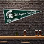 Rico Industries Ncaa Michigan State Spartans Classic 12'' X 30'' Felt Wall D  Cor Pennant - Great For Home/Bed Room/Man Cave D