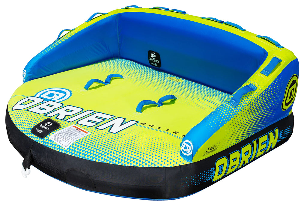 Obrien 2022 Baller Soft Top 4-Person Tube, Green/Black