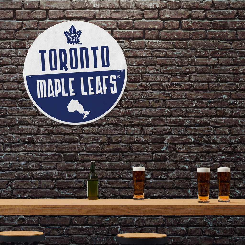 Rico Industries Nhl Toronto Maple Leafs Classic Shape Cut Pennant - Home And Living Room D  Cor - Soft Felt Ez To Hang