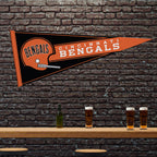 Rico Industries Nfl Football Cincinnati Bengals Retro 12'' X 30'' Felt Wall D  Cor Pennant - Great For Home/Bed Room/Man Cave D