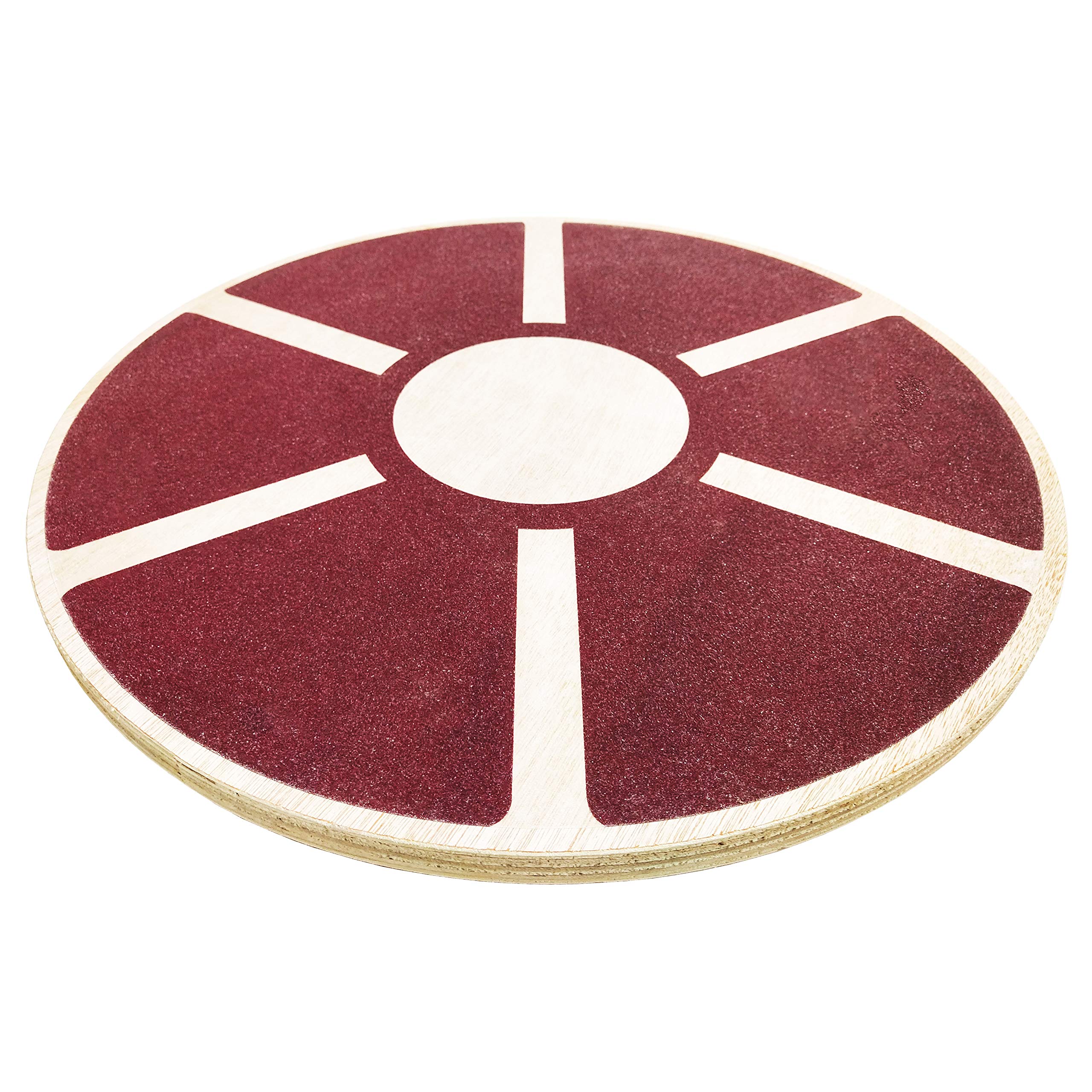 Balancefrom Non-Slip Wooden Wobble Balance Board Core Trainer 15.55-Inch Diameter With 360 Rotation For Stability Training (Burg