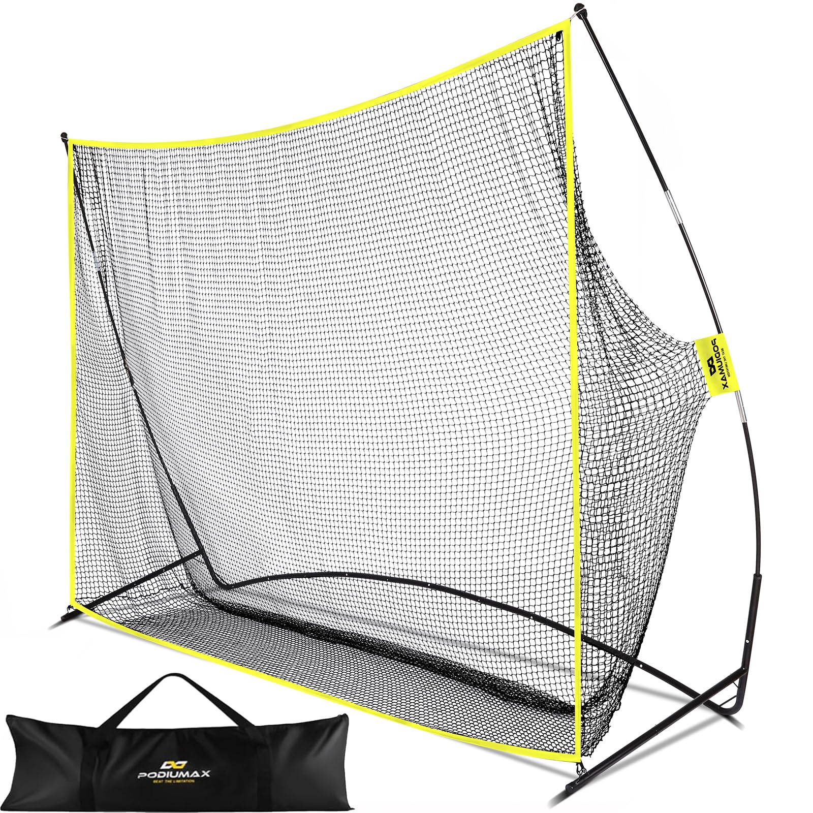 Podiumax 10X7Ft Golf Hitting Net  Driving Range For Backyard & Indoor  Also Suitable For Soccer, Baseball, Softball Practice Wit