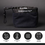 Club Scrub Pro Golf Club And Golf Ball Cleaning Bag, Waterproof Clean Face Technology Liner, Perfectly Dry Microfiber Exterior,