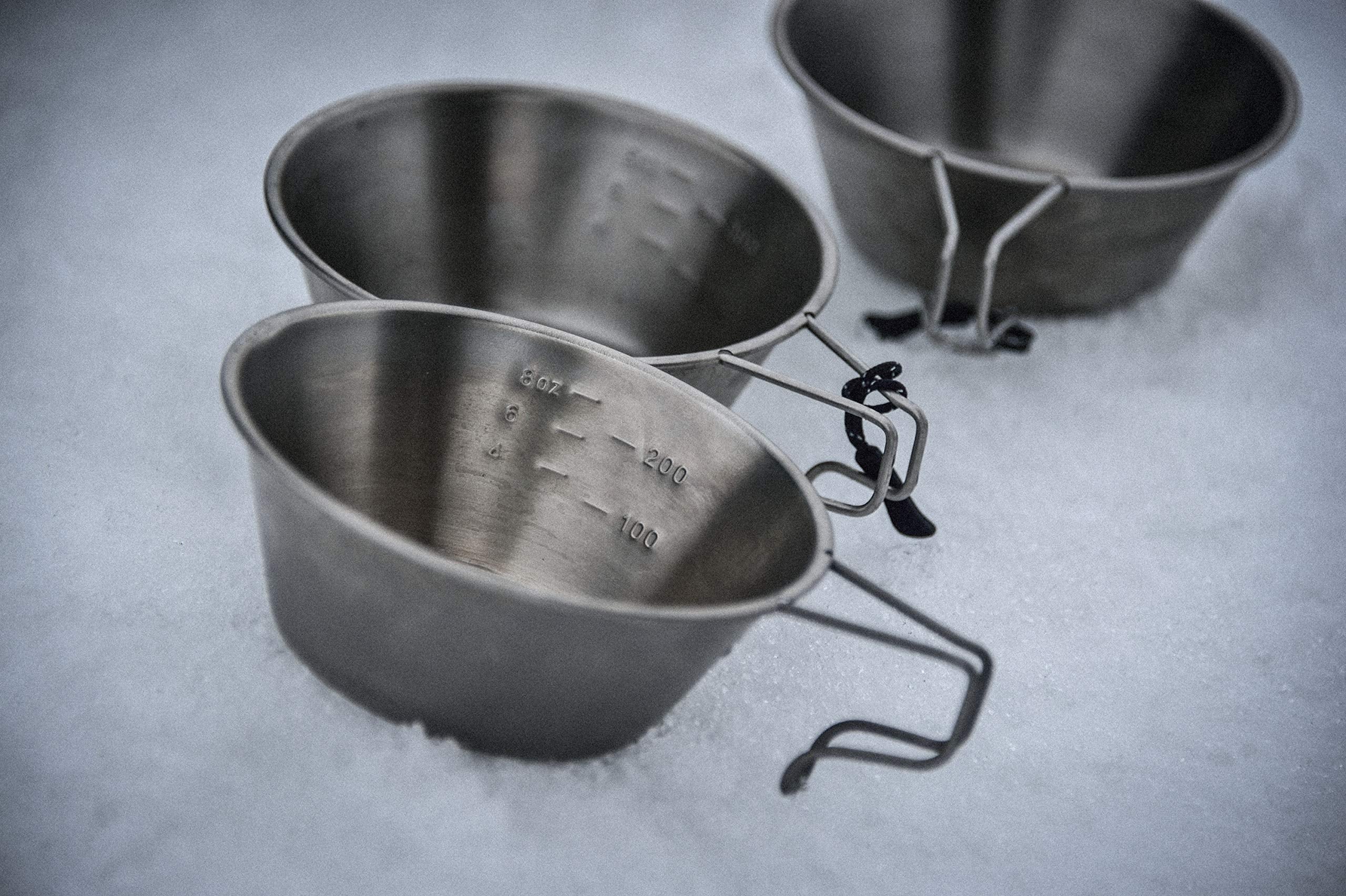 Snow Peak Titanium Sierra Cup - Lightweight Titanium Camping Cup With Measurement Lines - Durable Cookware Camping Supplies - Ki