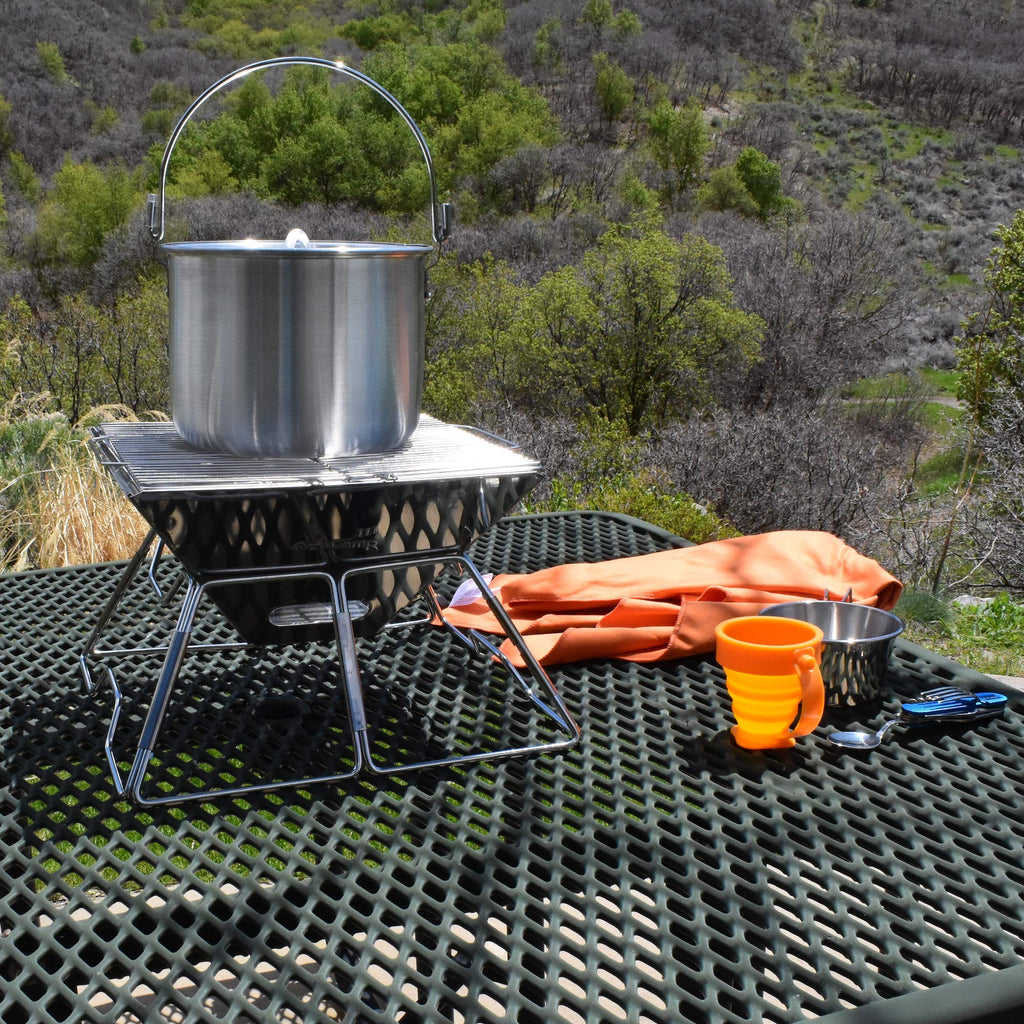 Acecamp Tribal Pot Aluminum Cooking Pot With Folding Handle (8 Liter)