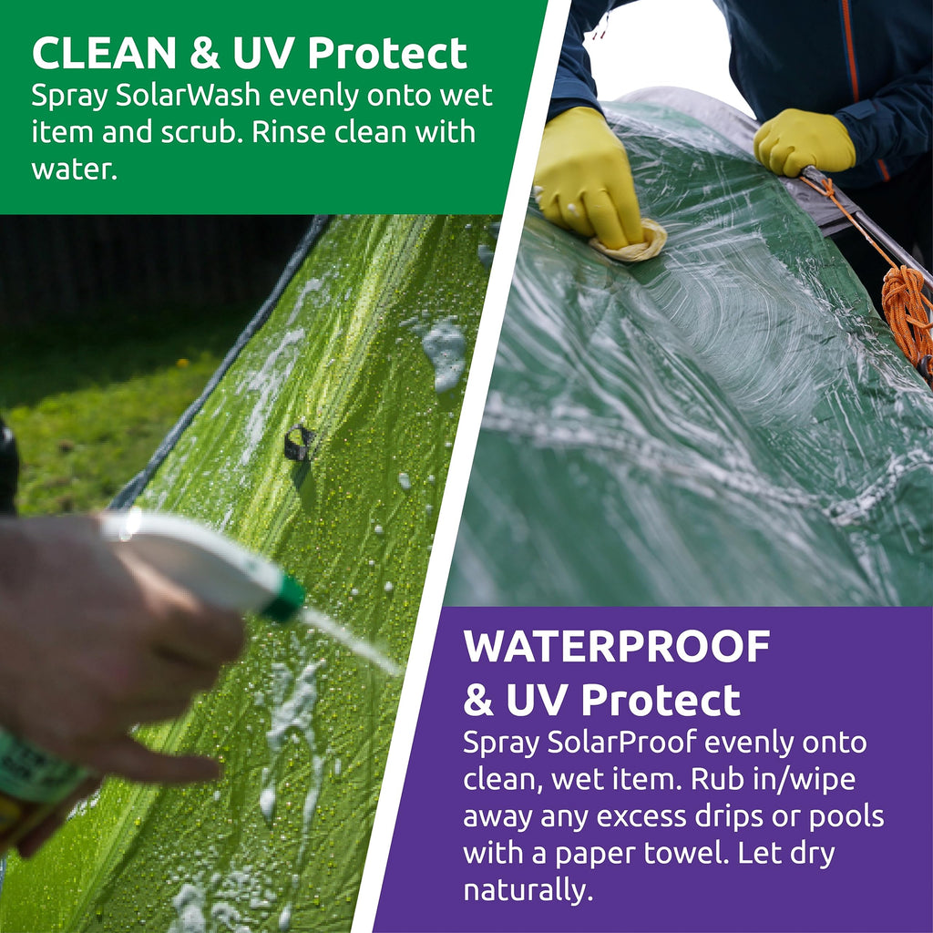 Nikwax Tent & Gear, Tent & Gear Solarproof, 500Ml, Spray Waterproofing And Uv Protector, Rain Protector, Restores Dwr Water Repe