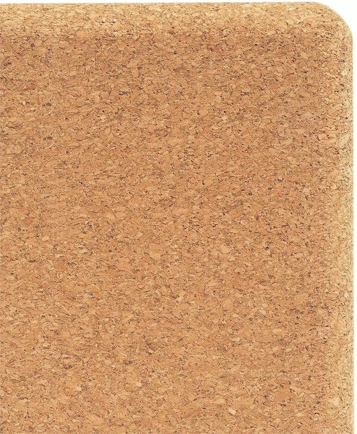 Cork Yoga Blocks 2 Pack Set -Natural Cork From Portugal, 9''X6''X4'' Yoga Blocks Non-Slip&Anti-Tilt For Women Men, Lightweight,