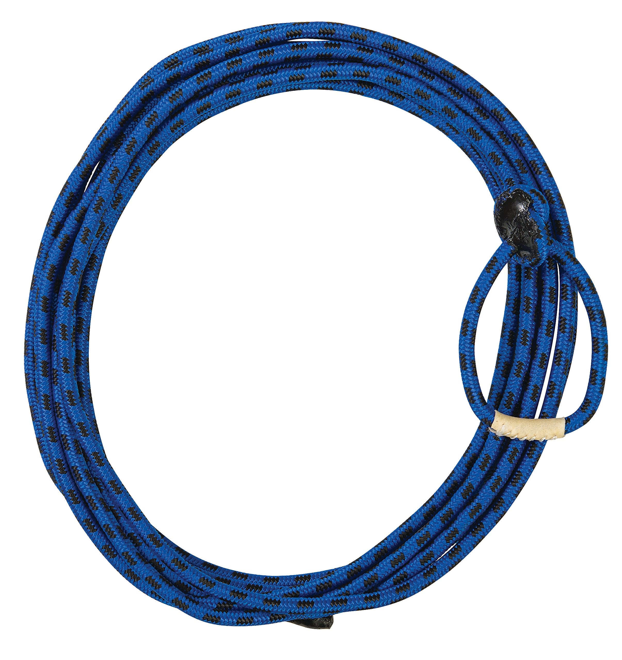 Weaver Leather Kid'S Braided Nylon Rope , Blue/Black , 5/16'' X 20'