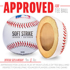 Franklin Sports Youth Teeballs - Soft-Strike T Ball Soft Baseballs For Kids - (12) Soft Kids Teeballs With Mesh Bag - Official T