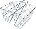 Wald 535 Rear Twin Bicycle Carrier Basket (18 x 7.5 x 12)