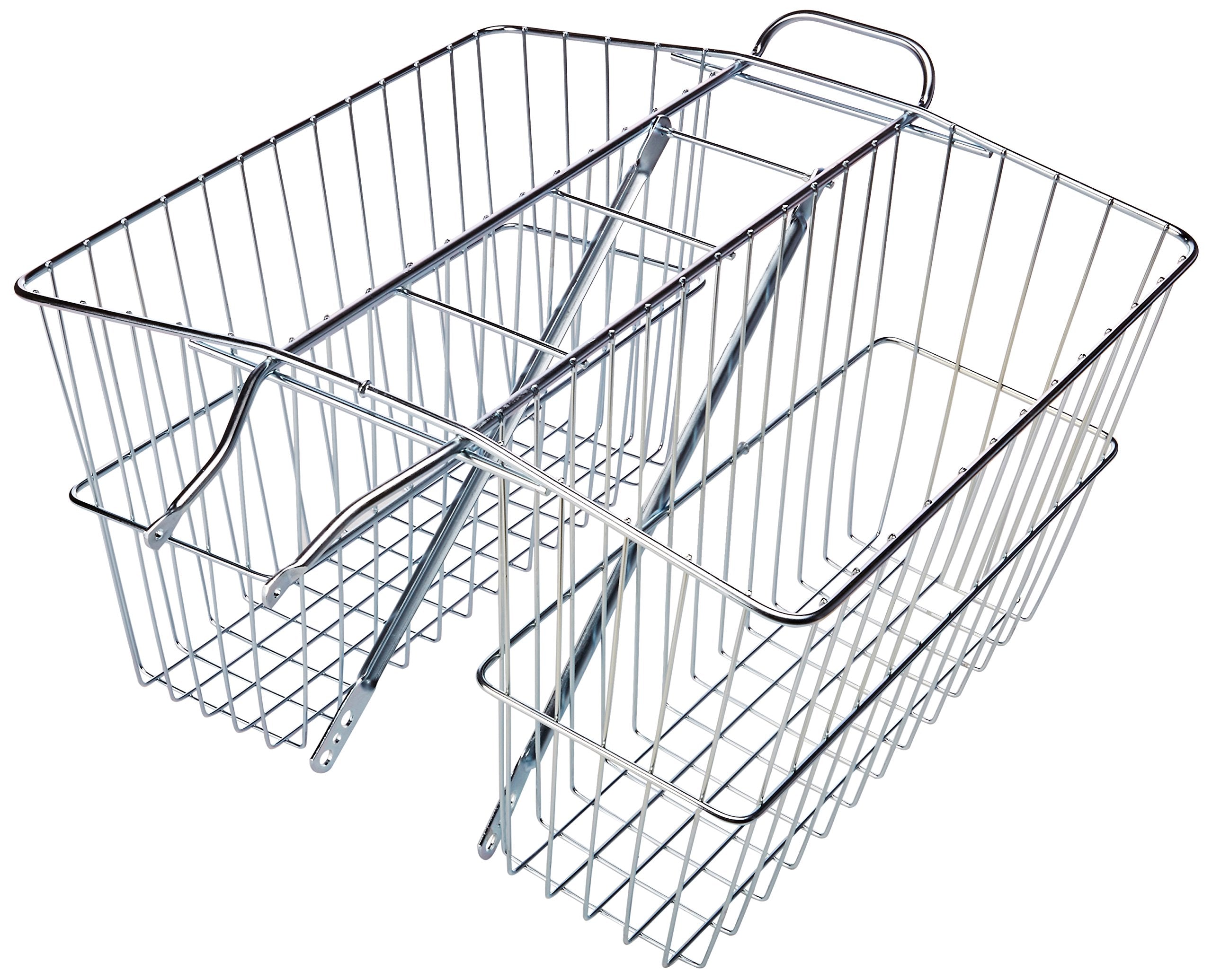 Wald 535 Rear Twin Bicycle Carrier Basket (18 x 7.5 x 12)