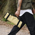Campingmoon Cotton Canvas Tent Stakes Case Storage Bag Max 13.78?/35Cm In Length Beige Color B135