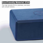 Iuga Yoga Block 2 Pack With Yoga Strap, High Density Yoga Blocks 9   X6   X3   To Improve Strength, Flexibility And Balance, Lig