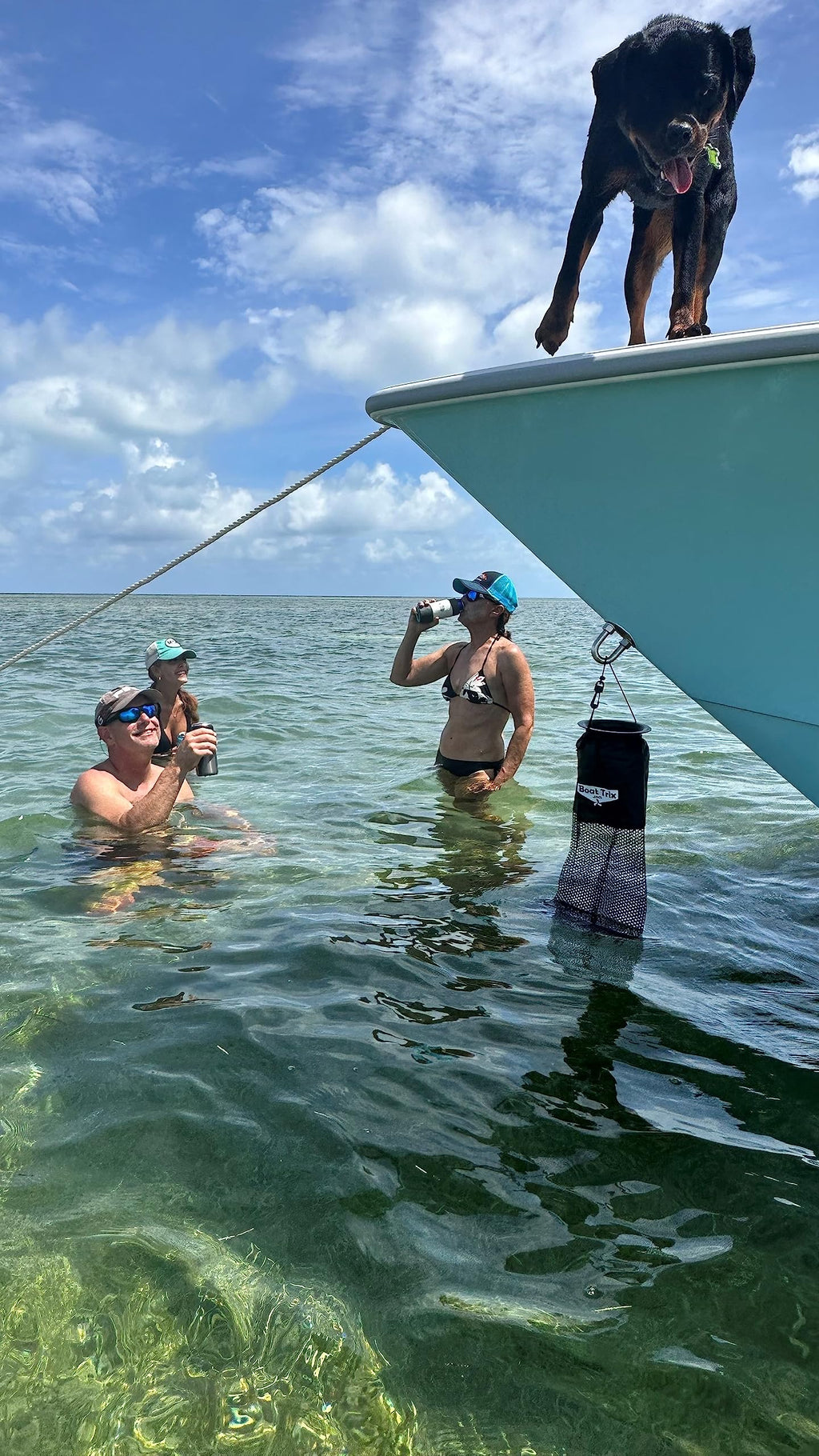 Boat Trash Bag - Medium Hoop Mesh Trash Bag For Your Boat