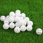 Joyberg 24 Packs Practice Golf Balls For Backyard, 42Mm Hollow Sports Plastic Golf Balls Bulk, Swing Practice Golf Practice Ball
