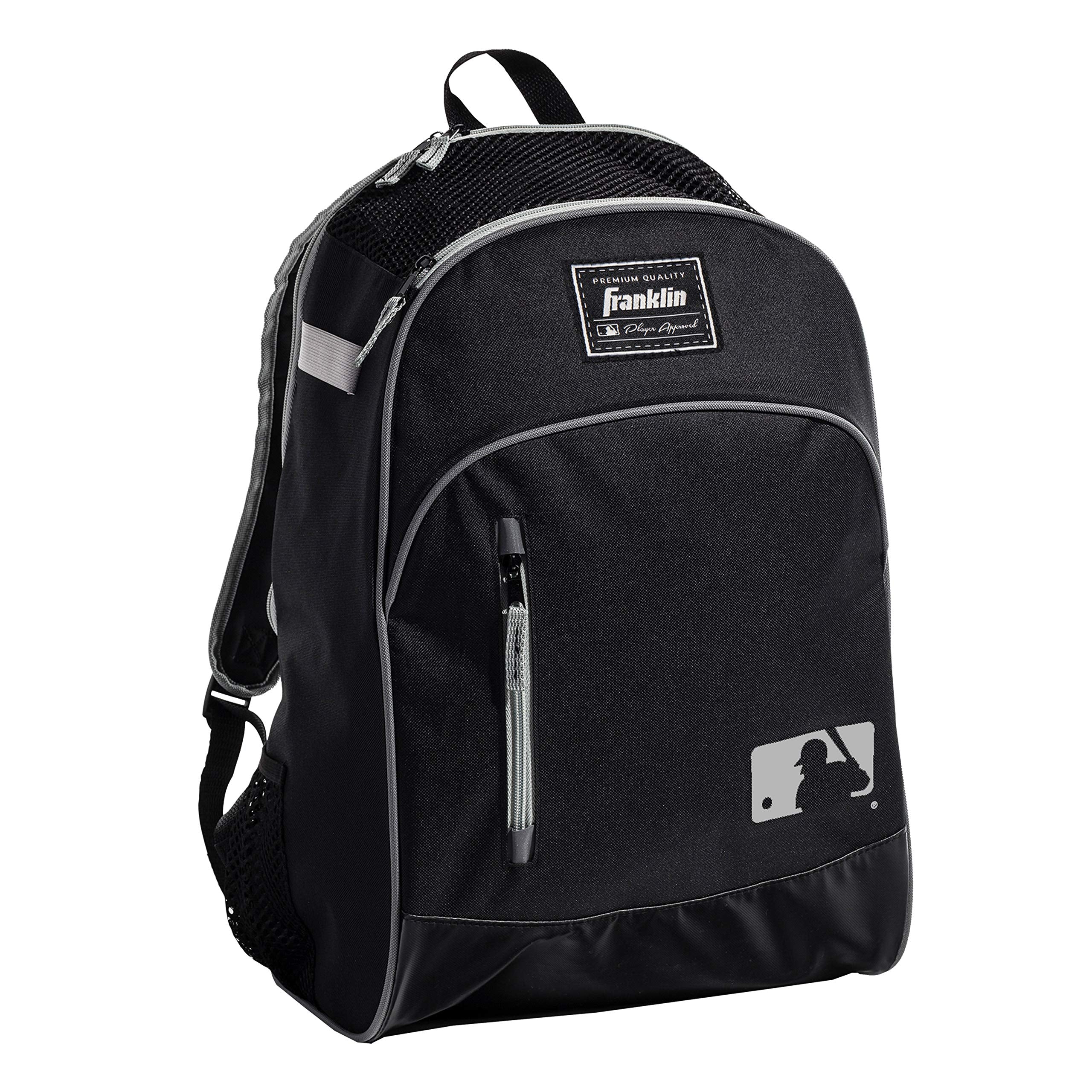 Franklin Sports Kids Baseball Bag  Youth Tball + Baseball Backpack  Boys + Girls Bat Pack for Teeball + Baseball  Youth Baseb