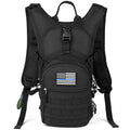 SHARKMOUTH Tactical Molle Hydration Backpack - Small Military Hydration Pack with 2L Water Bladder - Insulated Water Backpack fo