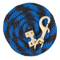 Weaver Leather Poly Value Lead Rope , Blue/Black, 5/8'' X 8'