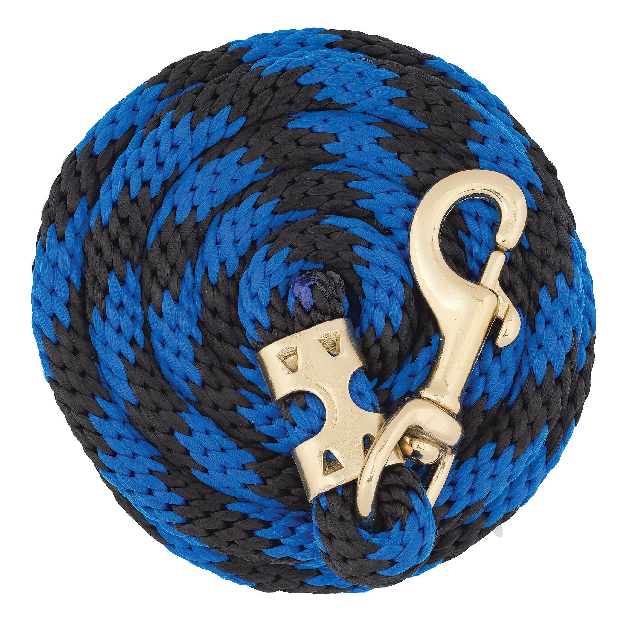 Weaver Leather Poly Value Lead Rope , Blue/Black, 5/8'' X 8'