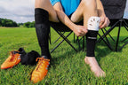 Kwik Goal Youth Shin Guard Compression Sleeves, Black