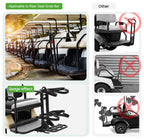 10L0L Universal Golf Cart Bag Holder Rack For Yamaha, Ezgo, Club Car Rear Seat Grab Bar, Don'T Occupy The Back Seat Space, No Dr