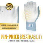 Franklin Sports Mlb Batting Gloves - Infinite Powerstrap Baseball + Softball Batting Gloves - Durable Full Wrap Cage Practice Gl