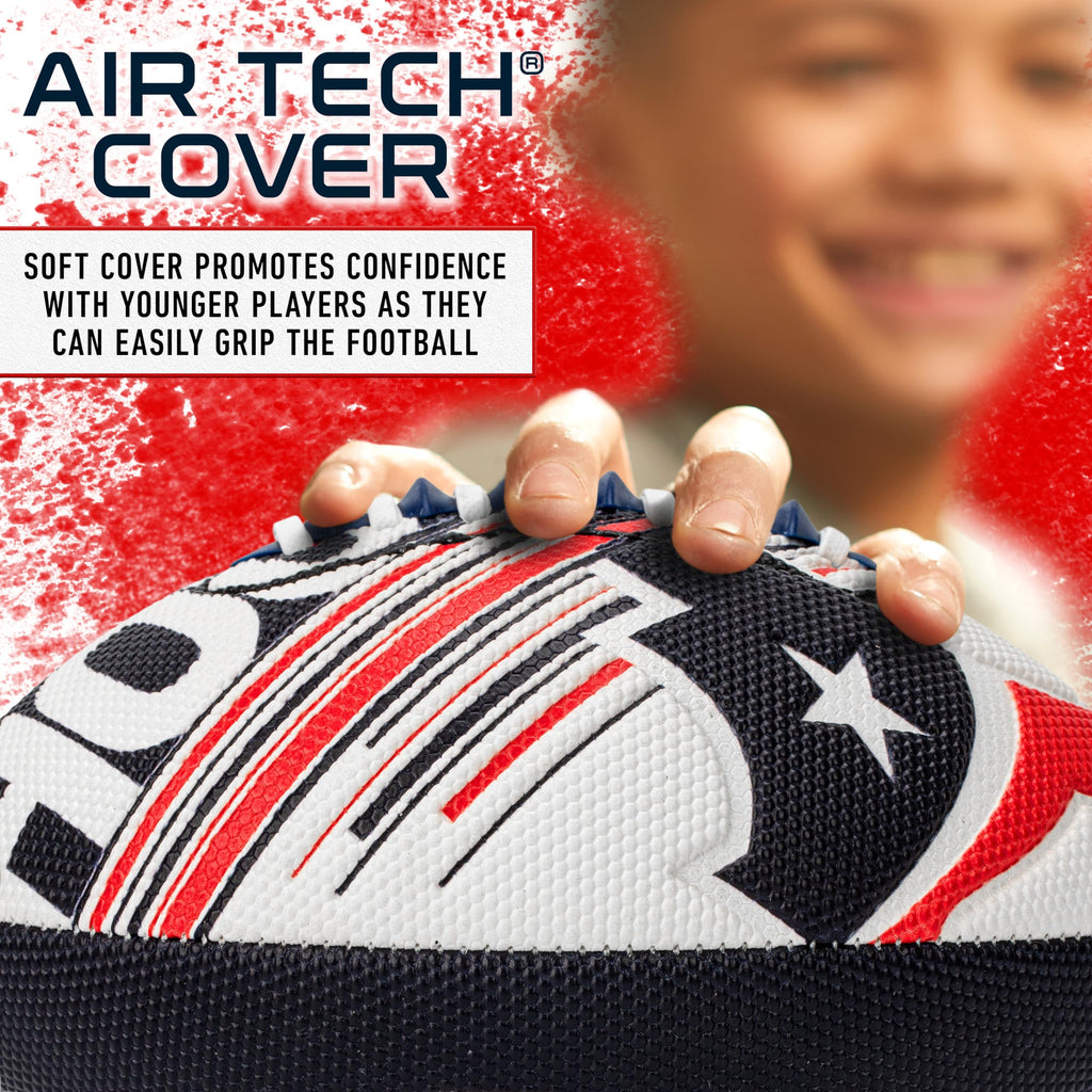 Franklin Sports Nfl Houston Texans Football - Youth Mini Football - 8.5'' Junior Size Ball - Spacelace Easy Grip Texture- Perfec