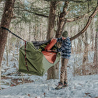 Haven Tent Standard Lay Flat Hammock Tent - Waterproof Tent & Nylon/Polyester Camping Hammock With Mosquito Net - Includes Insul