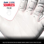 Franklin Sports Cfx Fp Softball Batting Gloves Pair, Women'S X-Large, White/Chrome