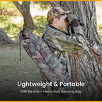 Arrowhead Outdoor 2-Pack 360 Degree Swivel Hunting Chair Stool Seat, Perfect For Blinds, No Sink Feet, Carrying Case, Fishing, 6