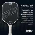 Selkirk Slk Halo Pro Max Pickleball Paddle | Raw Carbon Fiber Pickleball Paddle With A Rev-Core Power Polymer Core | The Pickleb