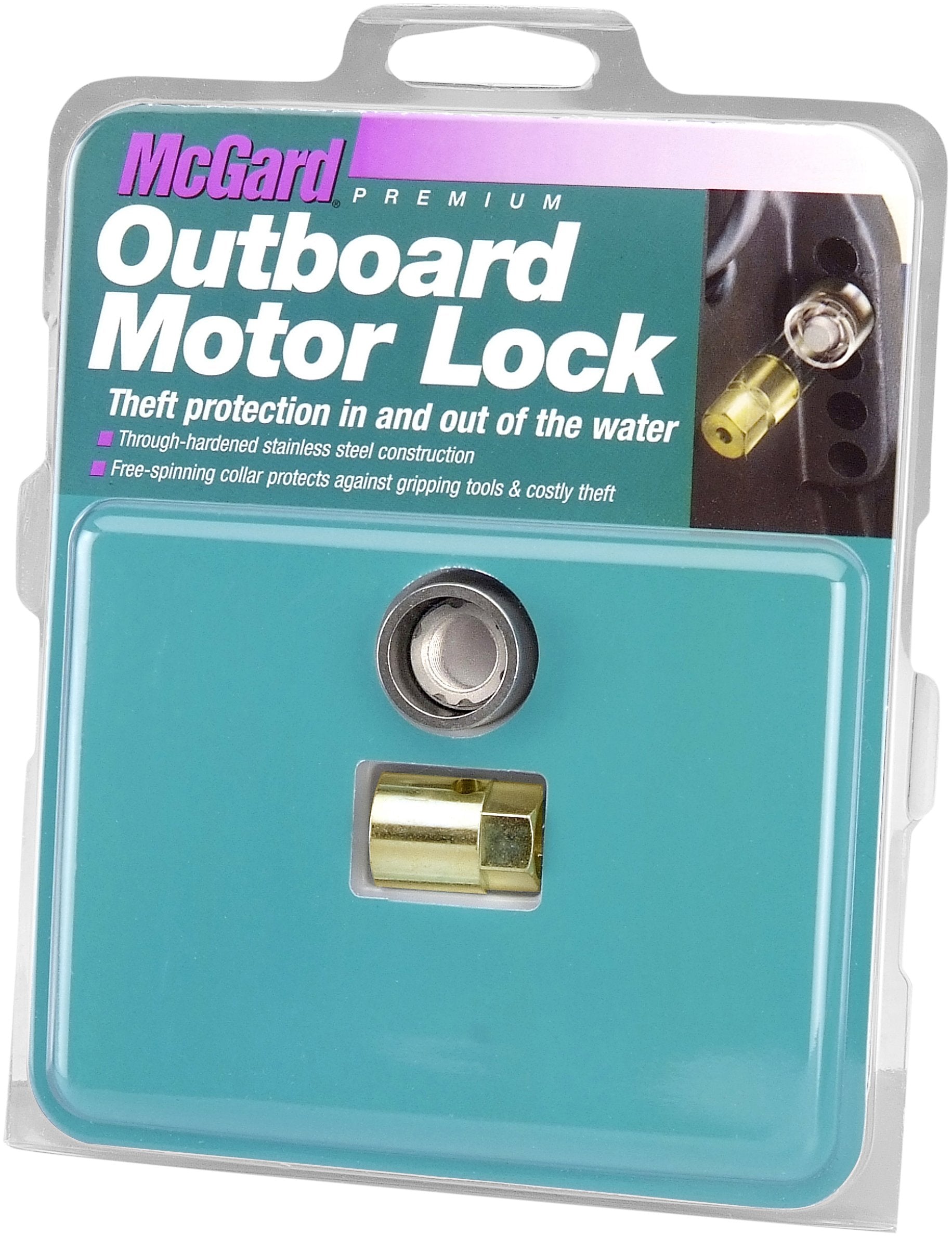 Mcgard 74037 Marine Single Outboard Motor Locks (M12 X 1.25 Thread Size) - Yamaha/Honda - Set Of 1