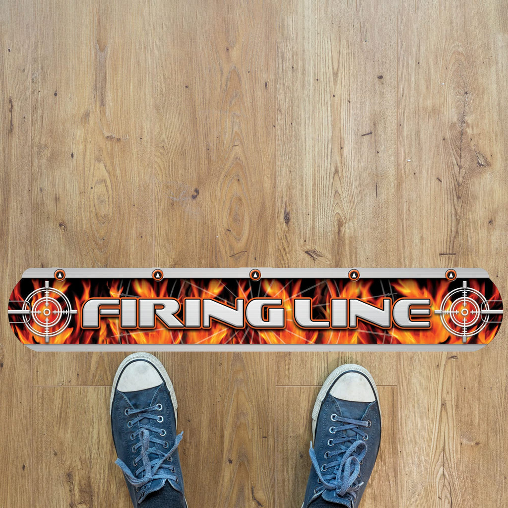 Dart World Firing Throwline 47559 - Professional Quality Self-Adhesive Dart Mat For Accurate Throwline Placement