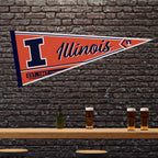 Rico Industries Ncaa Illinois Fighting Illini Classic 12'' X 30'' Felt Wall D  Cor Pennant - Great For Home/Bed Room/Man Cave D