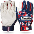 Franklin Sports Mlb Digitek Baseball Batting Gloves - Navy/Red - Youth Small