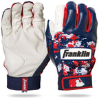 Franklin Sports Mlb Digitek Baseball Batting Gloves - Navy/Red - Youth Small