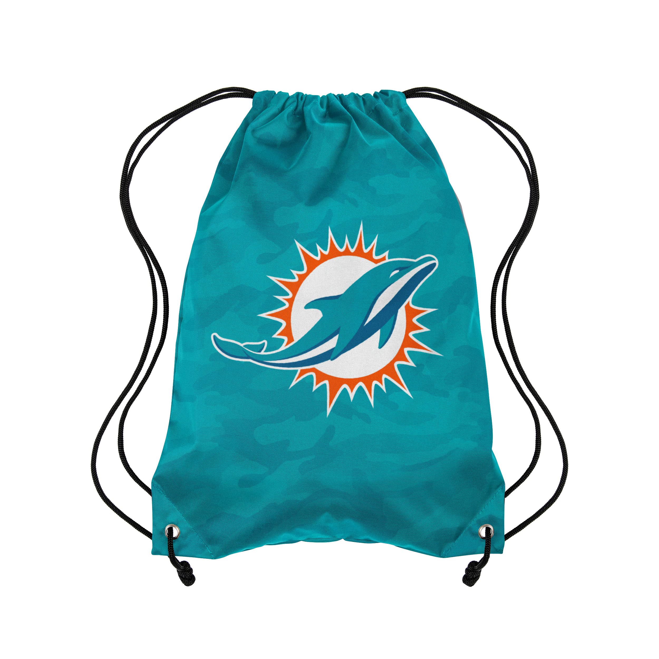 FOCO Miami Dolphins NFL Big Logo Drawstring Backpack