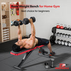 Nicepeople Basic Weight Bench For Home Gym, Foldable Workout Bench With 8 Backrests, 660Lbs Weight Capacity Adjustable Bench