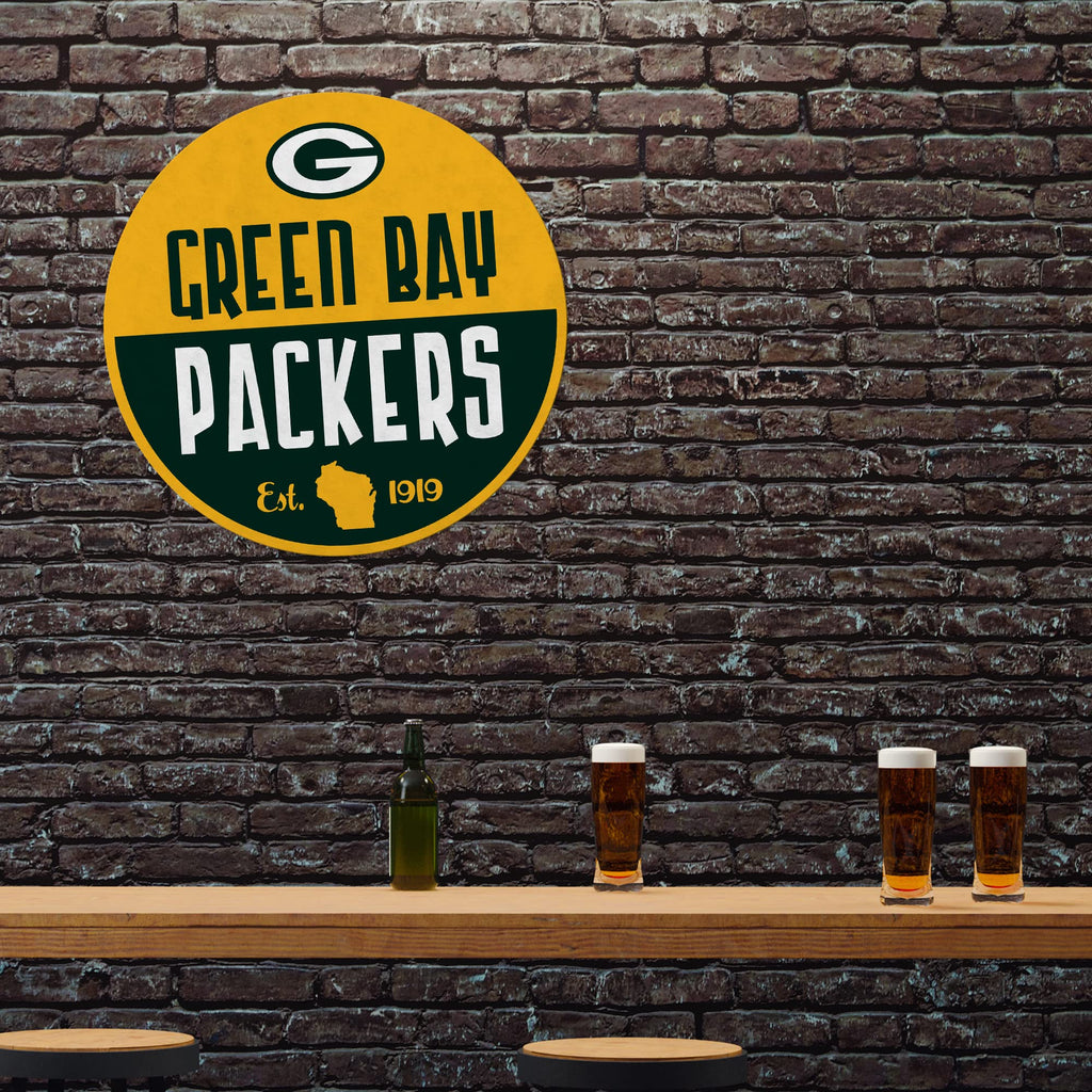 Rico Industries Nfl Football Green Bay Packers Classic Shape Cut Pennant - Home And Living Room D  Cor - Soft Felt Ez To Hang